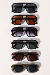 tortie dark tinted square sunglasses