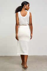 amalfi lemons crochet midi skirt
