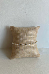 two tone classic ball bead gold filled bracelet - 3mm
