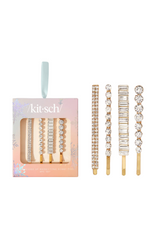 Holiday All Dressed up Rhinestone Bobby Pins 4pc Set