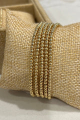 classic ball bead gold filled bracelet - 3mm