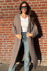 cozy nights open front cardigan