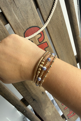 orchid 14K gold filled bracelet