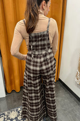 90s chic plaid jumpsuit
