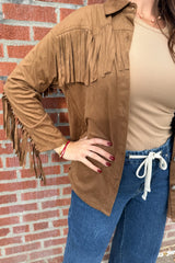 cowgirl chic suede fringe jacket