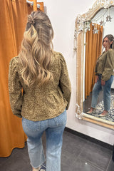 growl power front-tie blouse