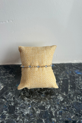 ellie gold filled swarowski crystal bracelet - light sapphire