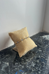ellie gold filled swarowski crystal bracelet - light sapphire