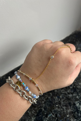 coco solitare gold filled removable hand chain