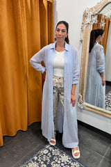 baby blue breeze maxi kimono