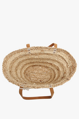 sally seagrass two-toned striped tote