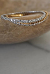 the jackie stretchy tennis bracelet: gold