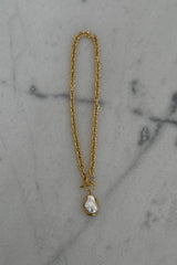 summer pearl drop necklace