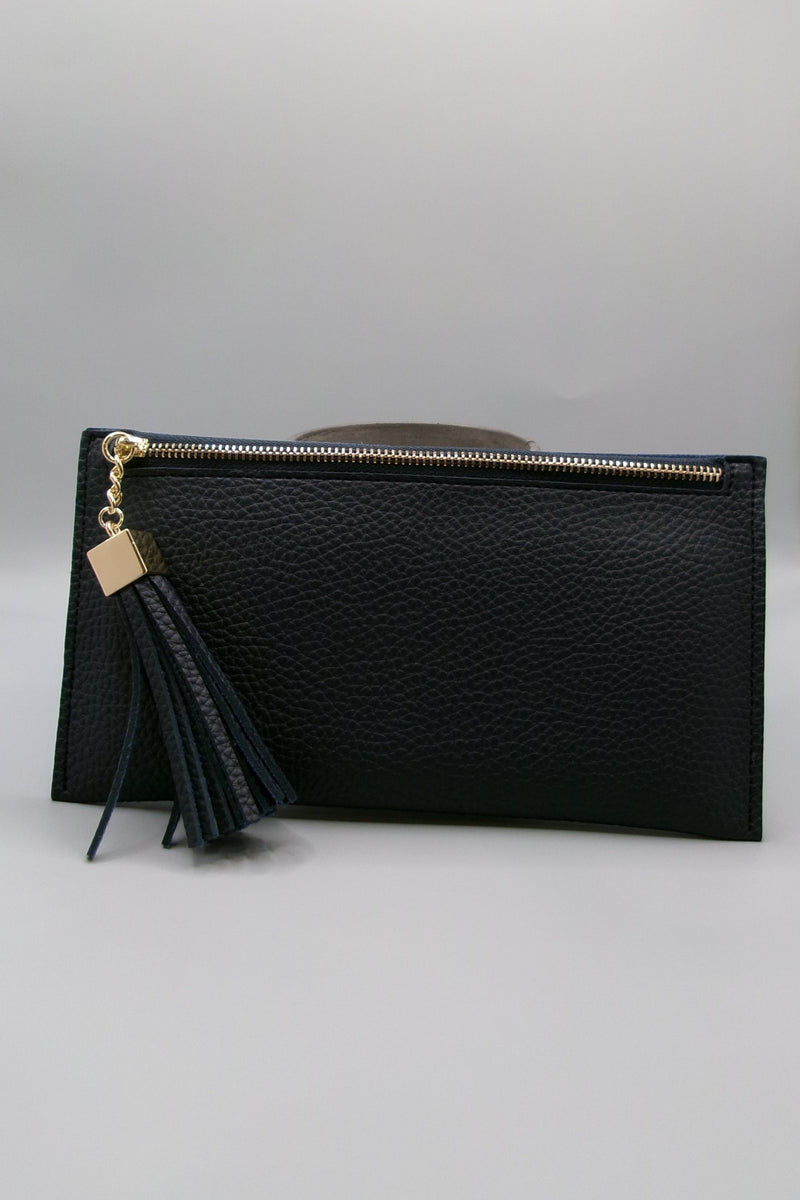 navy it's a classic zip wallet