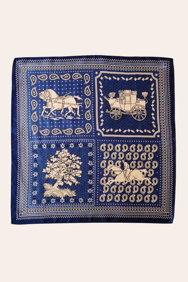 Western-Inspired Satin Scarf