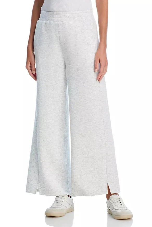 varsity grey cloud fleece split front pants