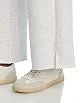 varsity grey cloud fleece split front pants
