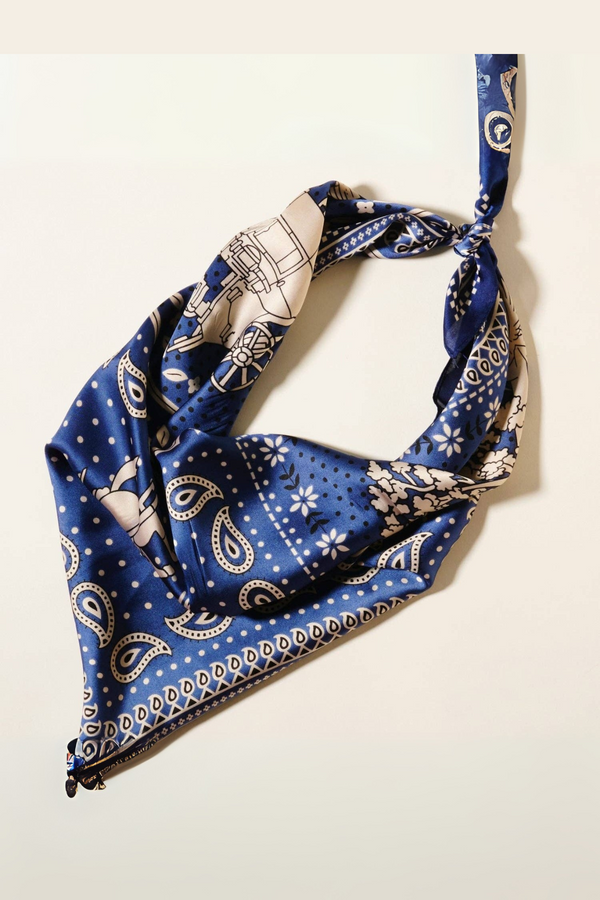 Western-Inspired Satin Scarf