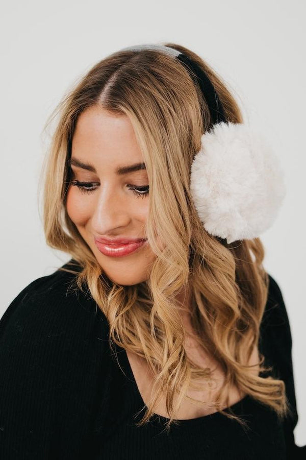 in the city white earmuffs