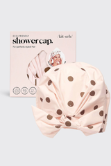 Kitsch Luxury Shower Cap - Blush Dot