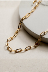 Gold Filled Paperclip Necklace