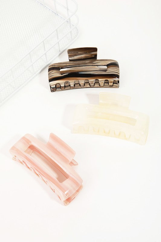 rectangle hair claw clips