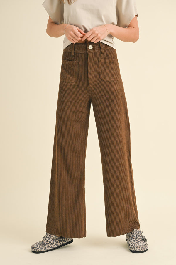 chocolate brown corduroy pants