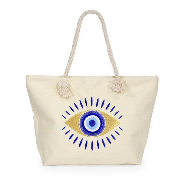 evil eye beach bag