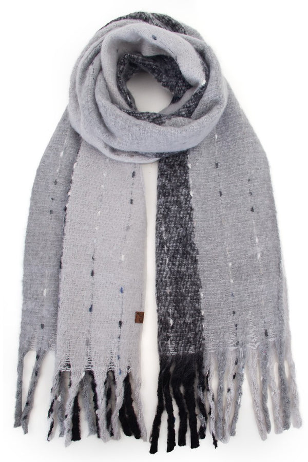 snuggled up scarf- grey