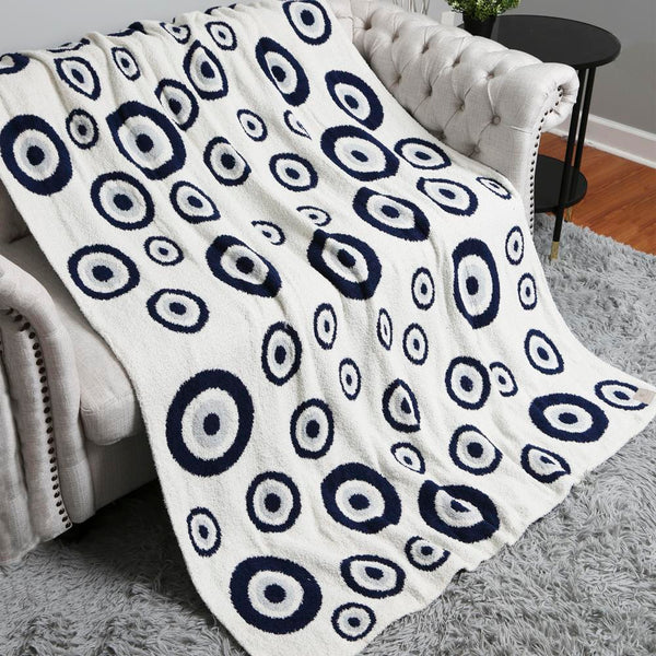 keep the peace evil eye blanket