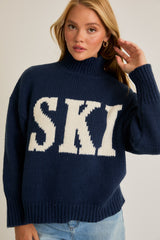 swiss alps ski resort sweater