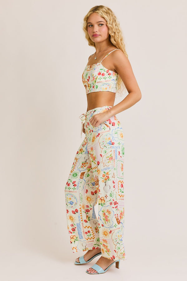 tutti frutti european printed pant