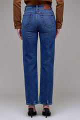 Hidden Ella Dark Wash High Rise Classic Straight Jean