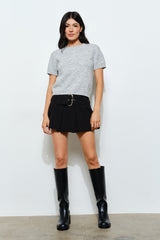 winnie heather grey knit tee