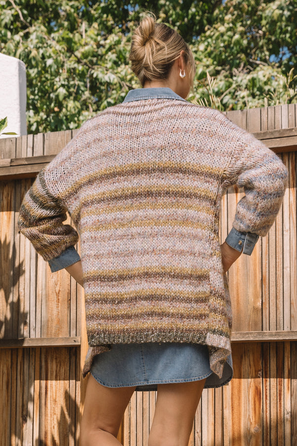 down to earth slouchy cardigan