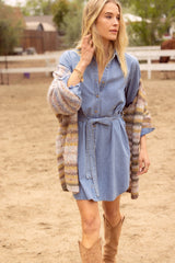 down to earth slouchy cardigan