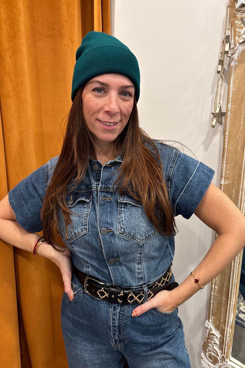 deep forest classic beanie