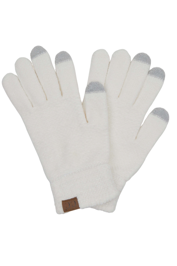 staying warm gloves- ivory