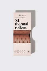 Kitsch Recycled Plastic XL Thermal Rollers 4pc Set - Terracotta