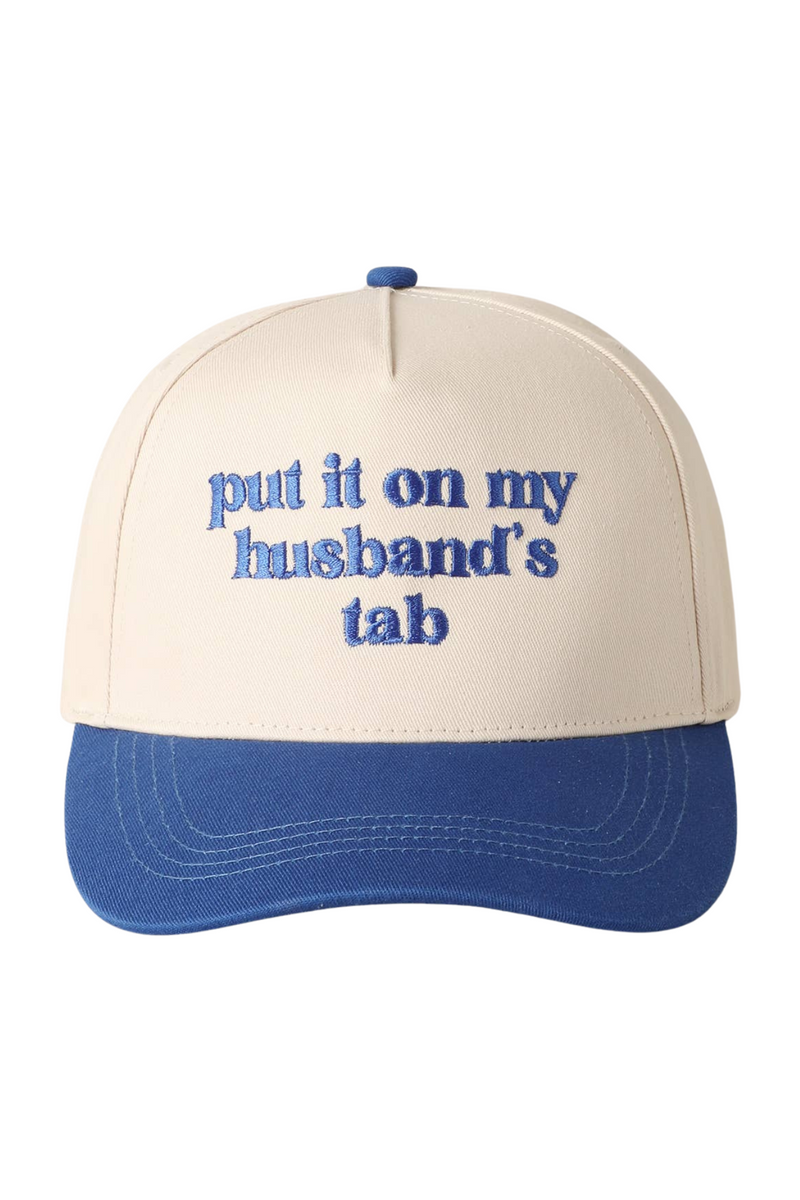 put it on my husband's tab snap back - cobalt