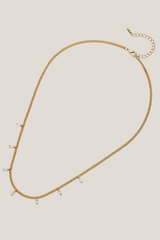 Baguette Crystal Charm Necklace