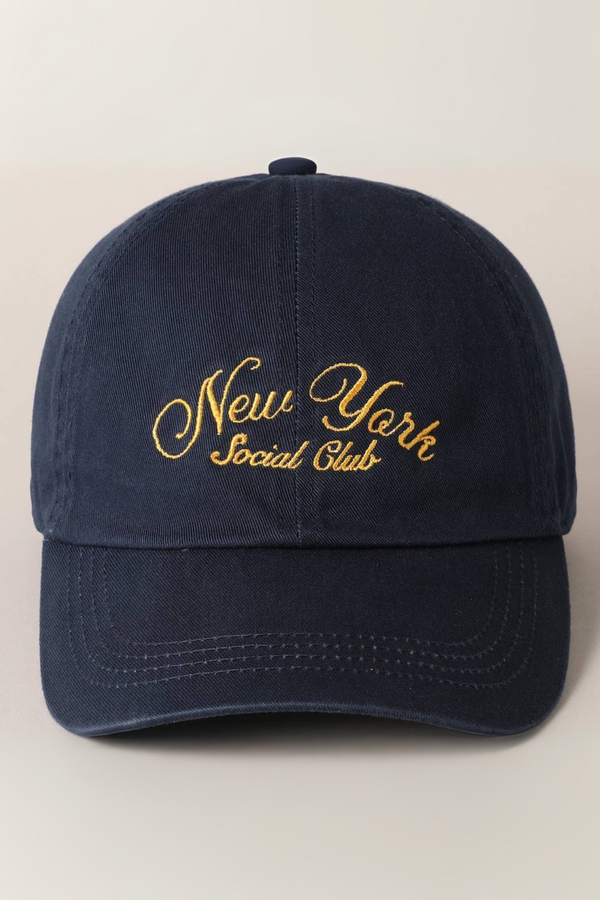 new york social club baseball hat - Navy