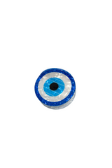 small evil eye hair clip- blue