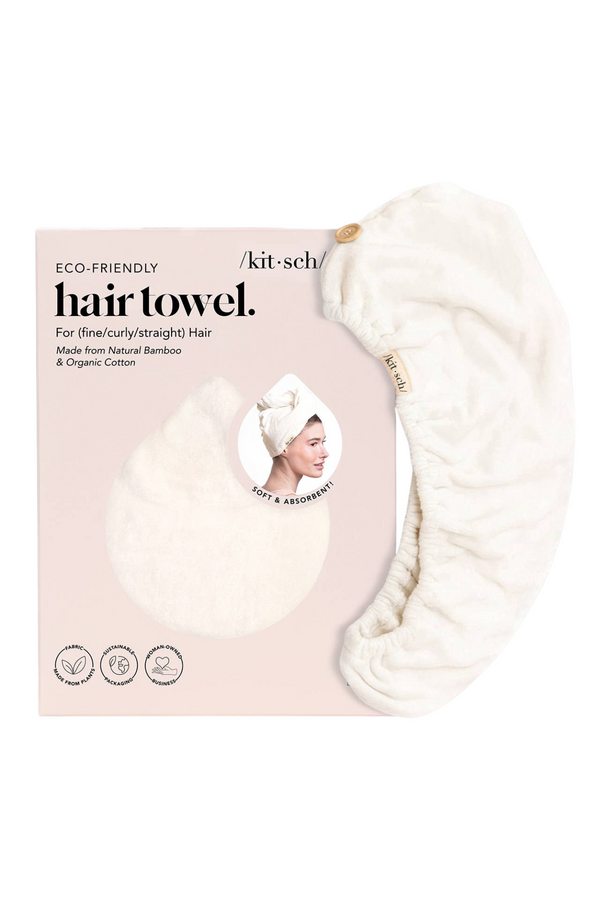 Quick Dry Hair Towel - Ivory
