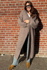 cozy nights open front cardigan