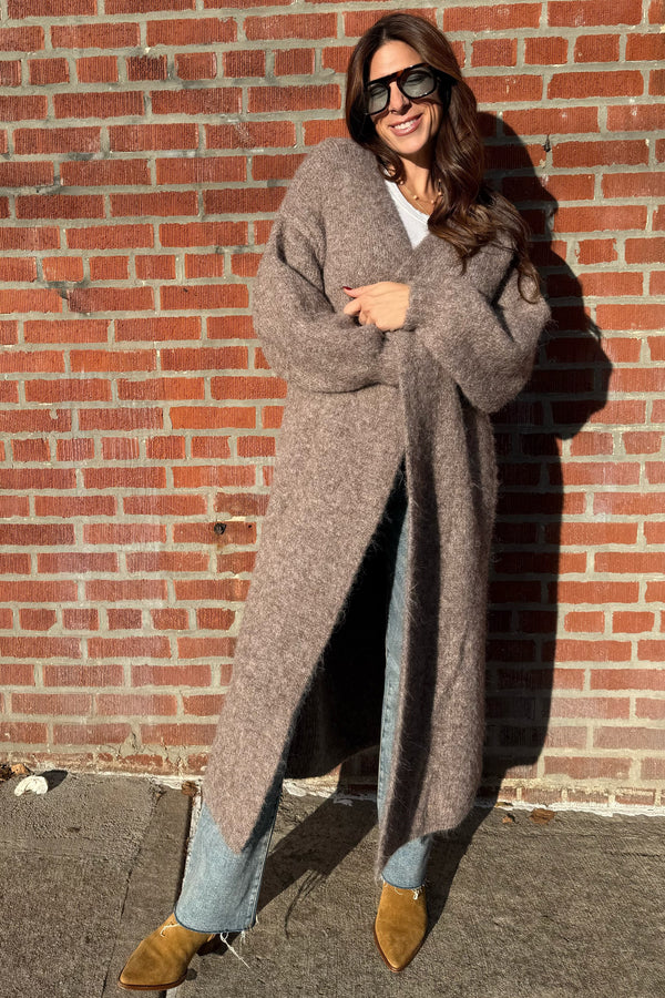 cozy nights open front cardigan