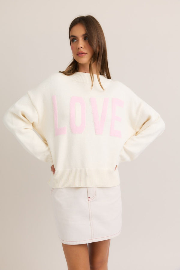 whole lotta love knit sweater