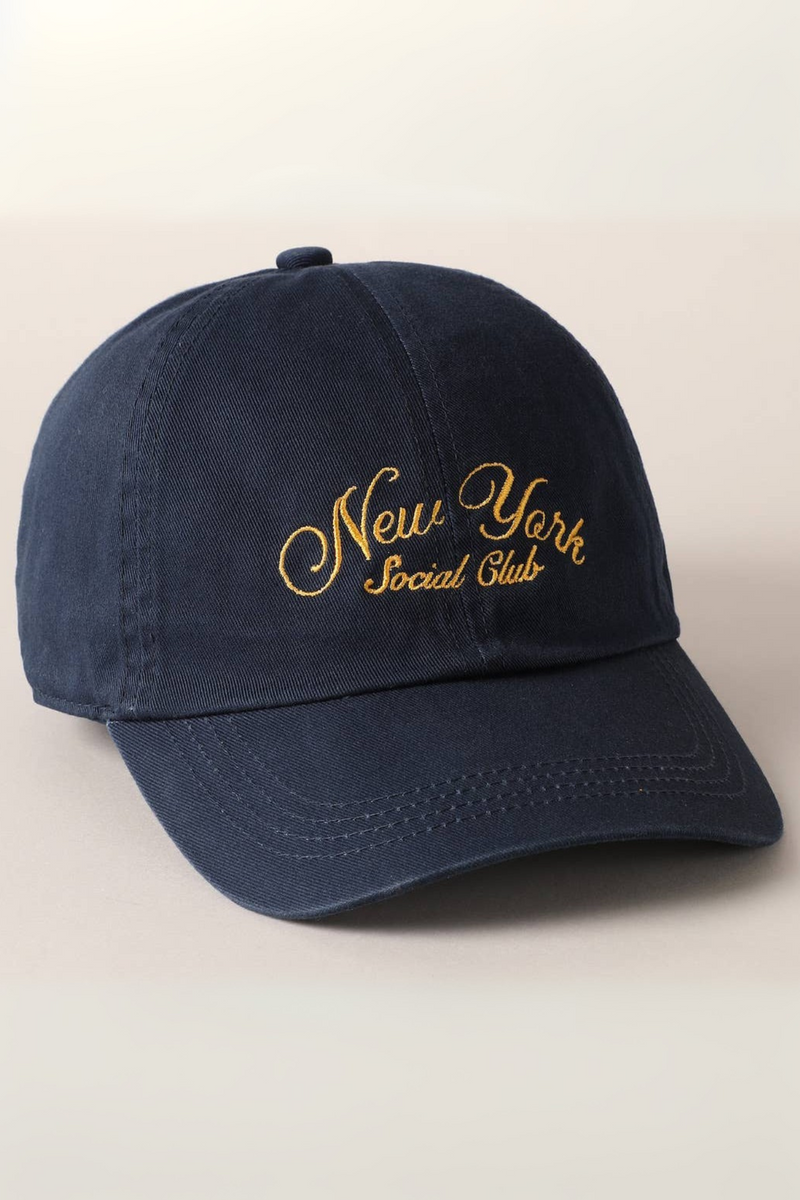 new york social club baseball hat - Navy