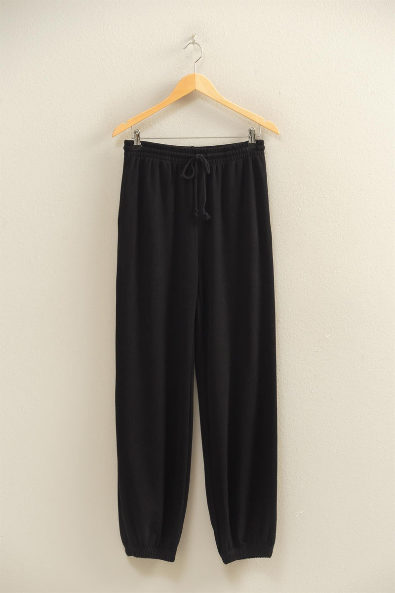 oh so relaxed fit sweatsuit set - black