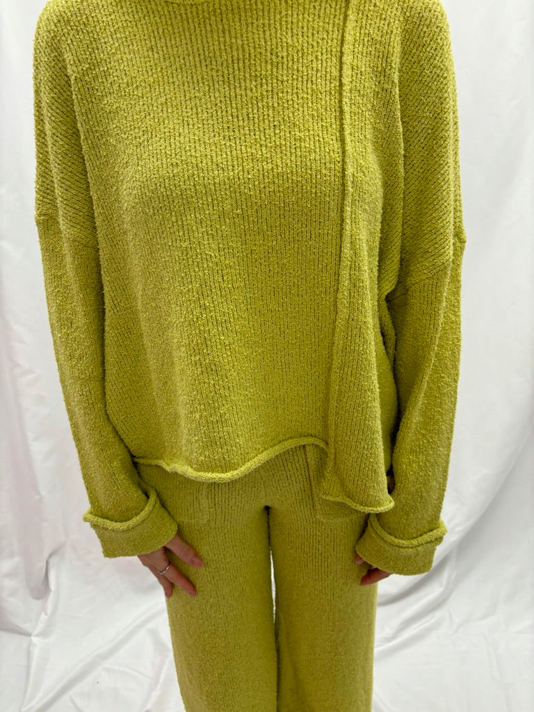 giving green knit top